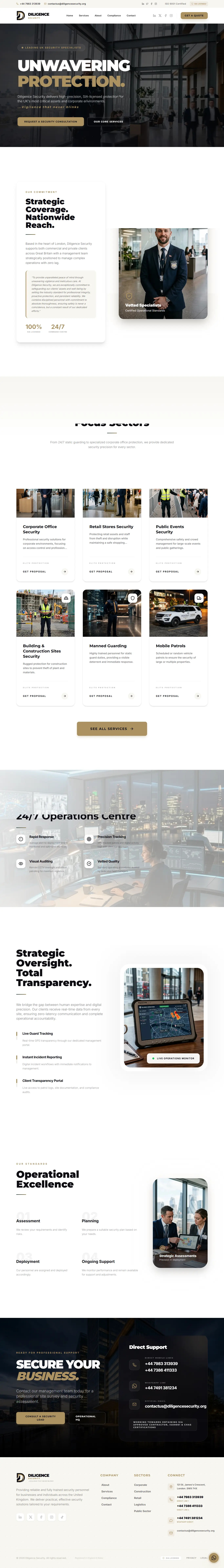 Diligence Security — full page
